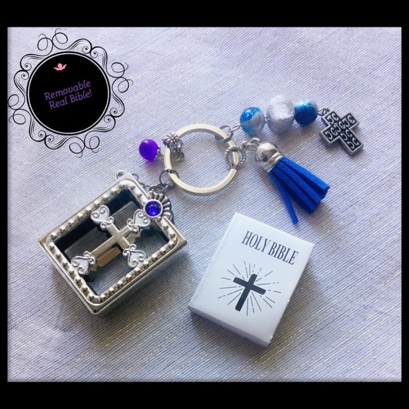 Handmade Christian Bible beaded Keyring JUST IN! - Picture 1 of 4